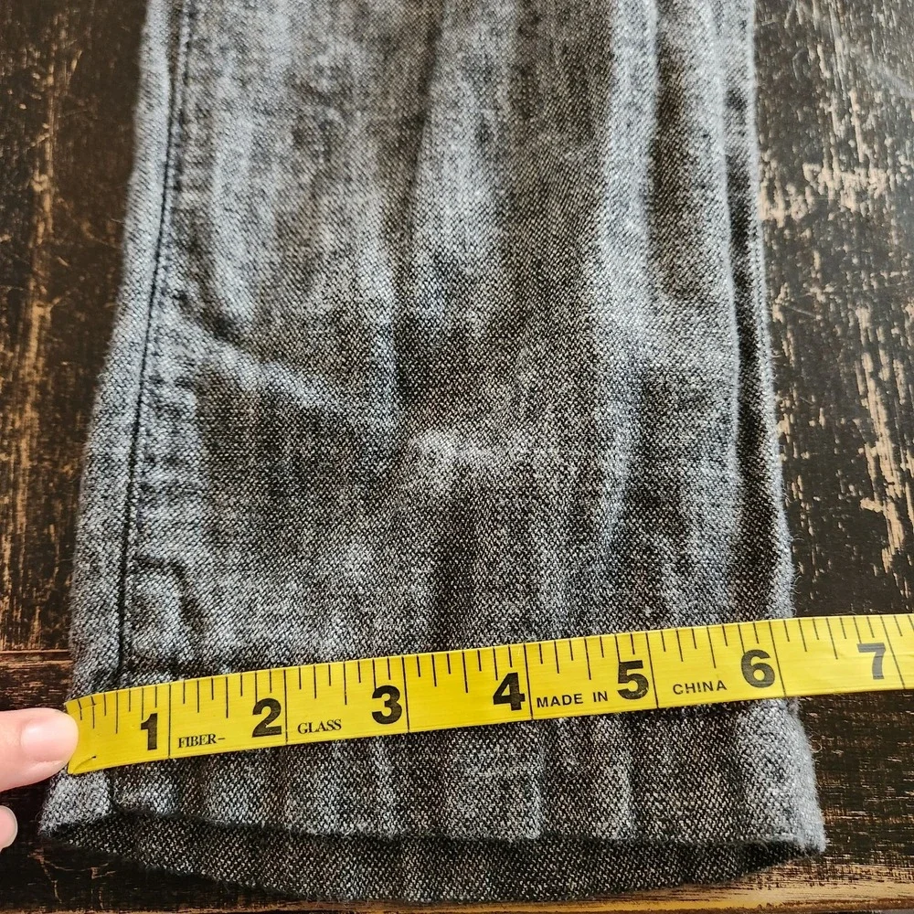 Banana Republic Linen‎ Blend Pants 36x29 Athletic Fit Gray Pull on Drawstring